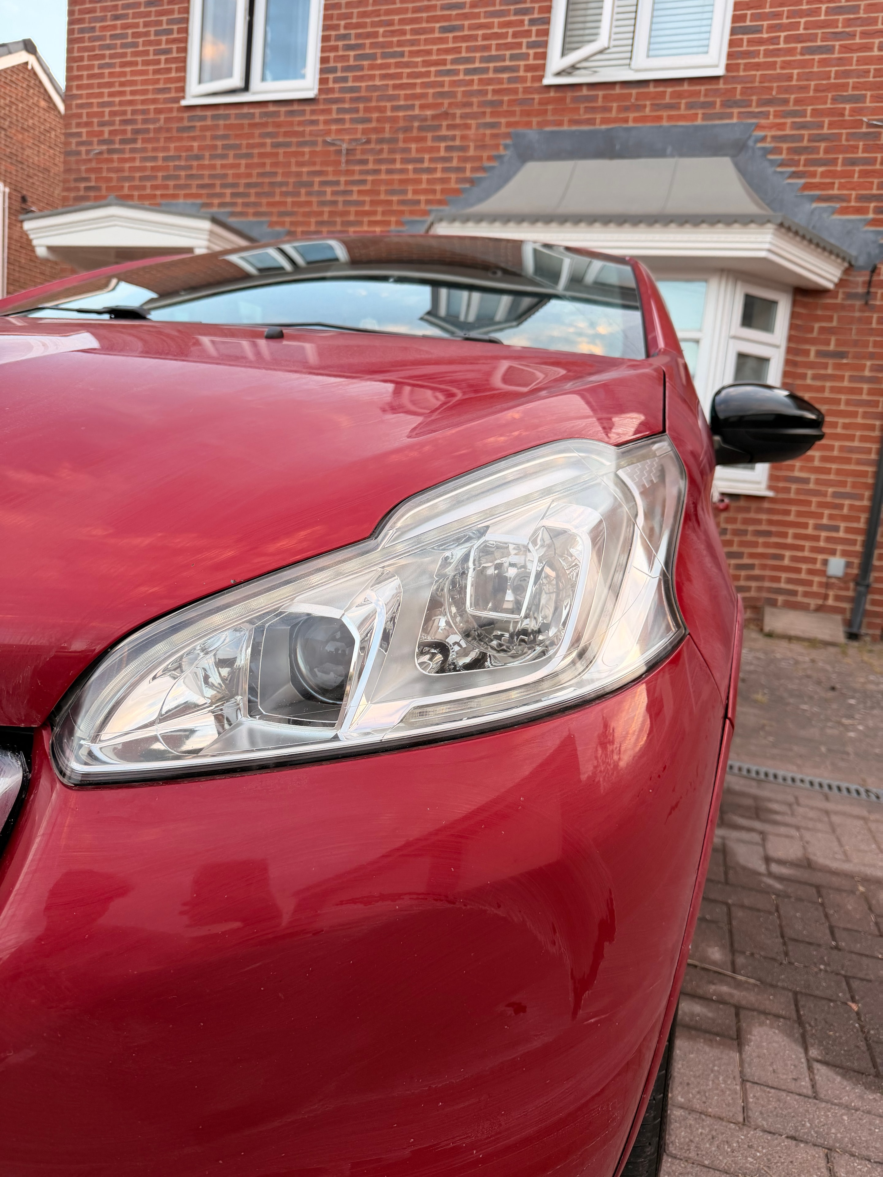After restoration — crystal clear headlight